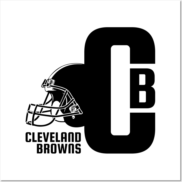 CB Cleveland Browns 2 Wall Art by HooPet